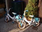 2 fietsjes met fietstasjes, Ophalen, Gebruikt, Minder dan 16 inch