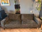 Velvet donkergroene bank set, Huis en Inrichting, Ophalen, Zo goed als nieuw, 75 tot 100 cm, Stof