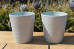 Nieuwe set van 2 (Orchidee) bloempotten, Rond, Nieuw, Aardewerk, Tuin