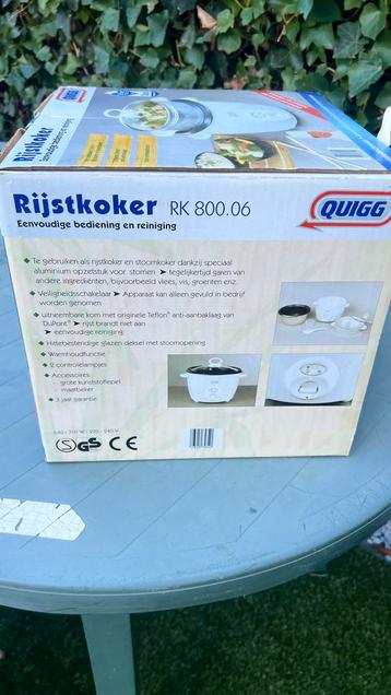 Quigg Rijstkoker RK 800.06 - Gebruikt beschikbaar voor biedingen