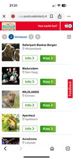 Uitstapje naar keuze oa dierentuinen, attractieparken etc, Drie personen of meer, Ticket of Toegangskaart