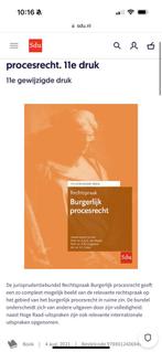 Burgerlijk procesrecht boek, Boeken, Studieboeken en Cursussen, Ophalen of Verzenden