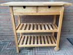 side table trolley 43x91x100cm, Ophalen, Gebruikt, 50 tot 100 cm, Overige houtsoorten