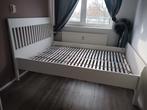 Ikea bed compleet 140x200 incl. Lattenbodem en middenstuk, Huis en Inrichting, Slaapkamer | Bedden, 140 cm, Wit, Zo goed als nieuw