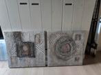 Set van 2 Cobra Art Schilderijen, Antiek en Kunst, Ophalen