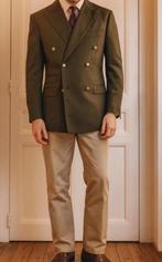 Double breasted Blazer, Kleding | Heren, Kostuums en Colberts, Ophalen of Verzenden, Zo goed als nieuw, Groen, Maat 46 (S) of kleiner