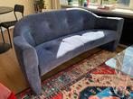 Leolux Design Blauwe 2zits Bank, Huis en Inrichting, Banken | Bankstellen, Ophalen, Gebruikt, Tweepersoons, Rechte bank
