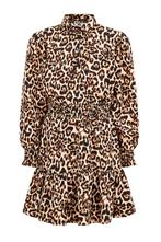 WE fashion jurk luipaardprint 134-140, Meisje, Ophalen of Verzenden, Zo goed als nieuw, Jurk of Rok