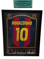 SIGNED FRAMED FC BARCELONA 2003/2004 RONALDINHO 10, Ophalen of Verzenden, Nieuw, Buitenlandse clubs, Shirt