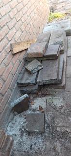 Gratis gebruikte terrastegels stenen opsluitband borderrand, Ophalen, Gebruikt, Beton, Terrastegels