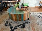 Salontafel, Huis en Inrichting, Tafels | Salontafels, Ophalen, 50 tot 100 cm, Rond, Zo goed als nieuw