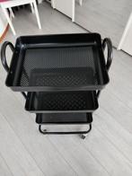 Zwarte keuken trolley, Ophalen