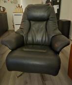 Hjort Knudsen black armchair, Huis en Inrichting, Fauteuils, Ophalen, Minder dan 50 cm, Zo goed als nieuw, Leer