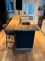 Complete keuken, 8 jaar oud, incl apparatuur ZELF DEMONTEREN, Ophalen, Gebruikt, Hoogglans wit, Minder dan 4 stoelen