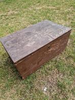 Vintage Houten Kist met Beslag, Ophalen, Minder dan 50 cm, Gebruikt, Minder dan 50 cm