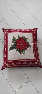 Vintage kussen kerst kerstroos, Ophalen of Verzenden, Zo goed als nieuw