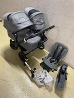 Bugaboo donkey 3 duo grijs, Verstelbare duwstang, Bugaboo, Ophalen of Verzenden, Zo goed als nieuw