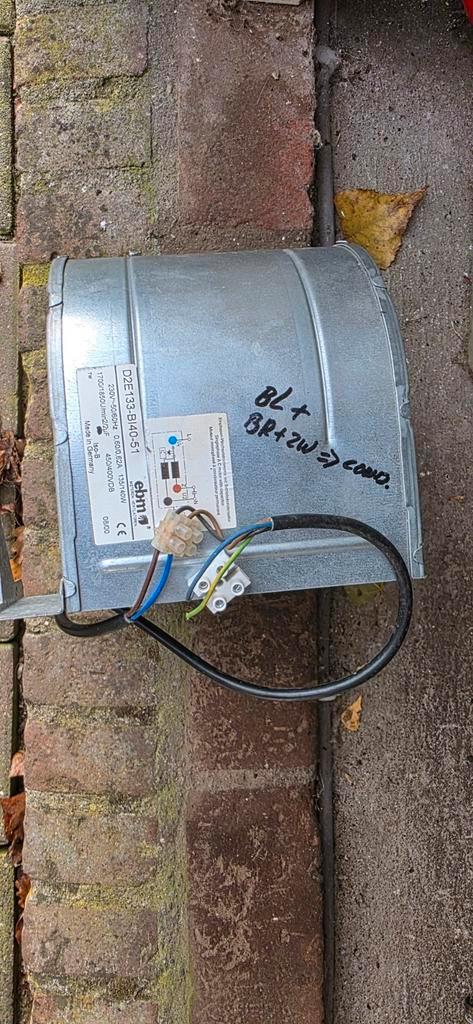 EBM Motor Ventilator D2E133-BI40-51, Doe-het-zelf en Verbouw, Ventilatie en Afzuiging, Ventilator, Ophalen