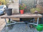 Tuintafel 200 bij 80, Tuin en Terras, Tuintafels, Ophalen, Gebruikt, Rechthoekig