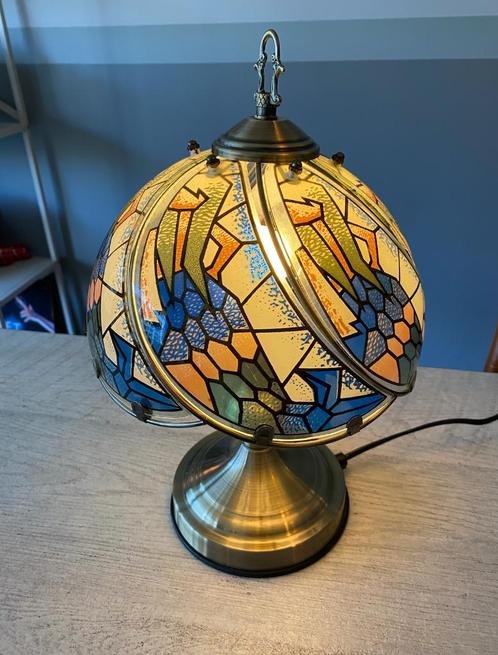 Lamp in tiffany style, Huis en Inrichting, Lampen | Tafellampen, Zo goed als nieuw, Minder dan 50 cm, Metaal, Ophalen