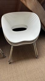 Tom Vac Vitra design Ron Arad stoelen, Huis en Inrichting, Stoelen, Ophalen, Gebruikt, Wit, Vier