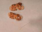 Mooie oranje sandalen, Ophalen of Verzenden, Zo goed als nieuw, Zwart