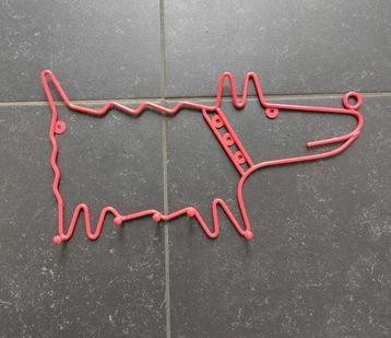 90's IKEA vintage hond wandkapstok draad kapstok E.Johansson beschikbaar voor biedingen