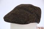 Platte pet Hawkins grijs en bruin tweed 58, 59 en 60 nieuw, Nieuw, Ophalen of Verzenden, Pet, 58 of 59 cm (L, 7¼ of ⅜ inch)