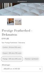Douxe Prestige Featherbed (topper), Huis en Inrichting, Ophalen, Wit, Overige typen, Tweepersoons