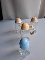 Retro pastel melkkan, suikerstrooier en potje met lepel, Ophalen of Verzenden, Huis en Inrichting