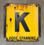 N.V. IJsselcentrale - K - Hoge Spanning - emaille kabelbord, Ophalen of Verzenden