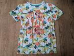 Tshirt met bloemen - maat 128 / 134, Ophalen of Verzenden, Gebruikt, Jongen, Shirt of Longsleeve