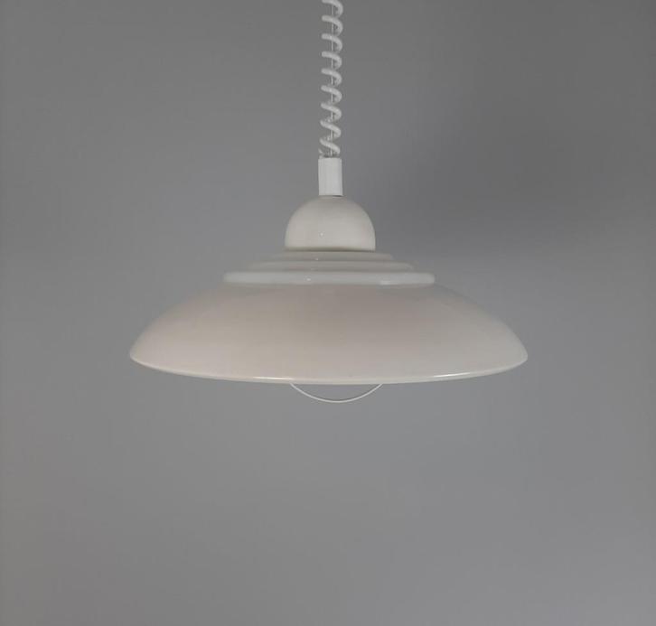 Space Age hanglamp, Knud Christensen, Deens design, Huis en Inrichting, Lampen | Hanglampen, Gebruikt, Minder dan 50 cm, Kunststof