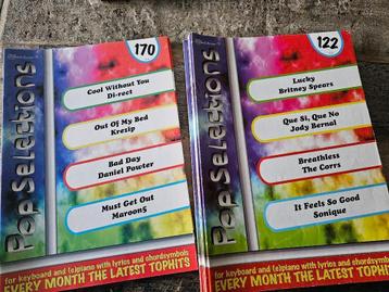 Keyboard en piano bladmuziek - 25 boekjes van Pop Selections beschikbaar voor biedingen