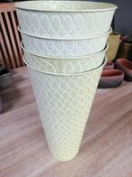 4 bloempotten te koop, Minder dan 30 cm, Minder dan 60 cm, Rond, Ophalen of Verzenden