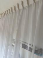 8154gordijn 110 x 245 hg met dubbele plooi, Huis en Inrichting, 100 tot 150 cm, 200 cm of meer, Wit, Nieuw