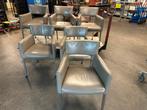 Foucault 6 lederen stoelen, Ophalen, Gebruikt