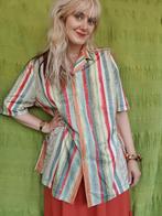 Vintage blouse / shirt - print - Jaren 90- maat 48, Kleding | Dames, Hgv, Maat 46/48 (XL) of groter, Ophalen of Verzenden, Vintage
