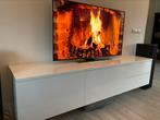 Zwevebd design tv-meubel hoogglans wit, Huis en Inrichting, Ophalen, Zo goed als nieuw, 25 tot 50 cm