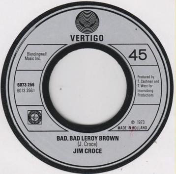 Jim Croce - Bad Bad Leroy Brown (Single) beschikbaar voor biedingen
