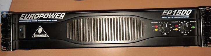 Behringer EP1500 versterker, Muziek en Instrumenten, Versterkers | Keyboard, Monitor en PA, Gebruikt, Overige typen, 1000 watt of meer