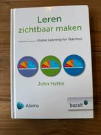 Leren zichtbaar maken John Hattie, Ophalen of Verzenden, Alpha, Zo goed als nieuw, Niet van toepassing