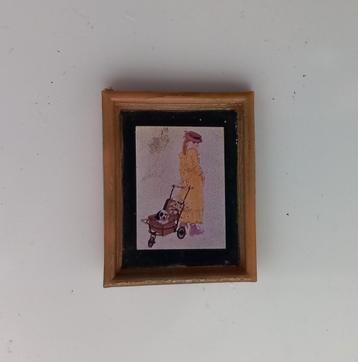Lundby schilderij meisje met hondje, Kijk, Kies en Koop! beschikbaar voor biedingen