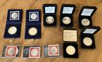 10 x 50 gulden munten in PROOF en FDC kwaliteit, Ophalen, Setje, Koningin Beatrix, Zilver