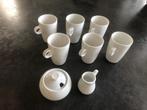 Koffiebekers + melkkannetje + suikerpotje, Ophalen of Verzenden, Gebruikt, Overige stijlen, Overige typen