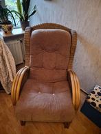 Rotan fauteuil met zachte bekleding, Ophalen, Gebruikt, Minder dan 75 cm, Landelijk