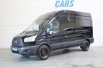 Ford Transit 350 2.0 TDCI L2/H2 Trend AWD 4X4 170PK ZWART AI, Auto's, Bestelauto's, Zwart, 4 cilinders, Zwart, Origineel Nederlands
