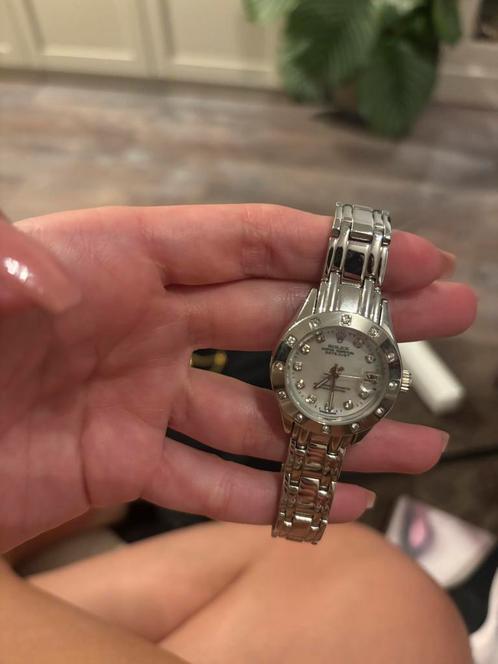 Rolex Dameshorloge Staal, Sieraden, Tassen en Uiterlijk, Horloges | Dames, Gebruikt, Polshorloge, Rolex, Staal, Met strass, Ophalen of Verzenden