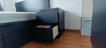 Compleet Ikea Malm bed 140x200 + nachtkastjes - afbeelding 5