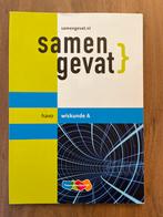 Samengevat Wiskunde A HAVO - ZGAN, Ophalen of Verzenden, Zo goed als nieuw, HAVO, Wiskunde A